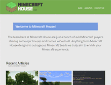 Tablet Screenshot of minecrafthouse.com